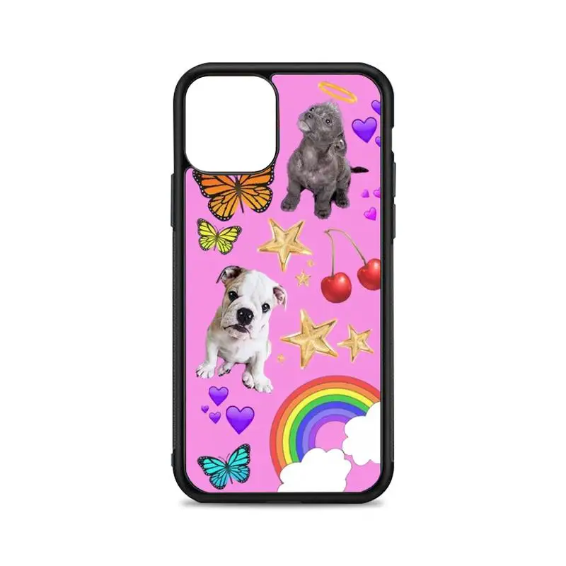 

Puppy Love Phone Case for iPhone 12 mini 11 pro XS Max X XR 6 7 8 plus SE20 High quality TPU silicon and Hard plastic cover