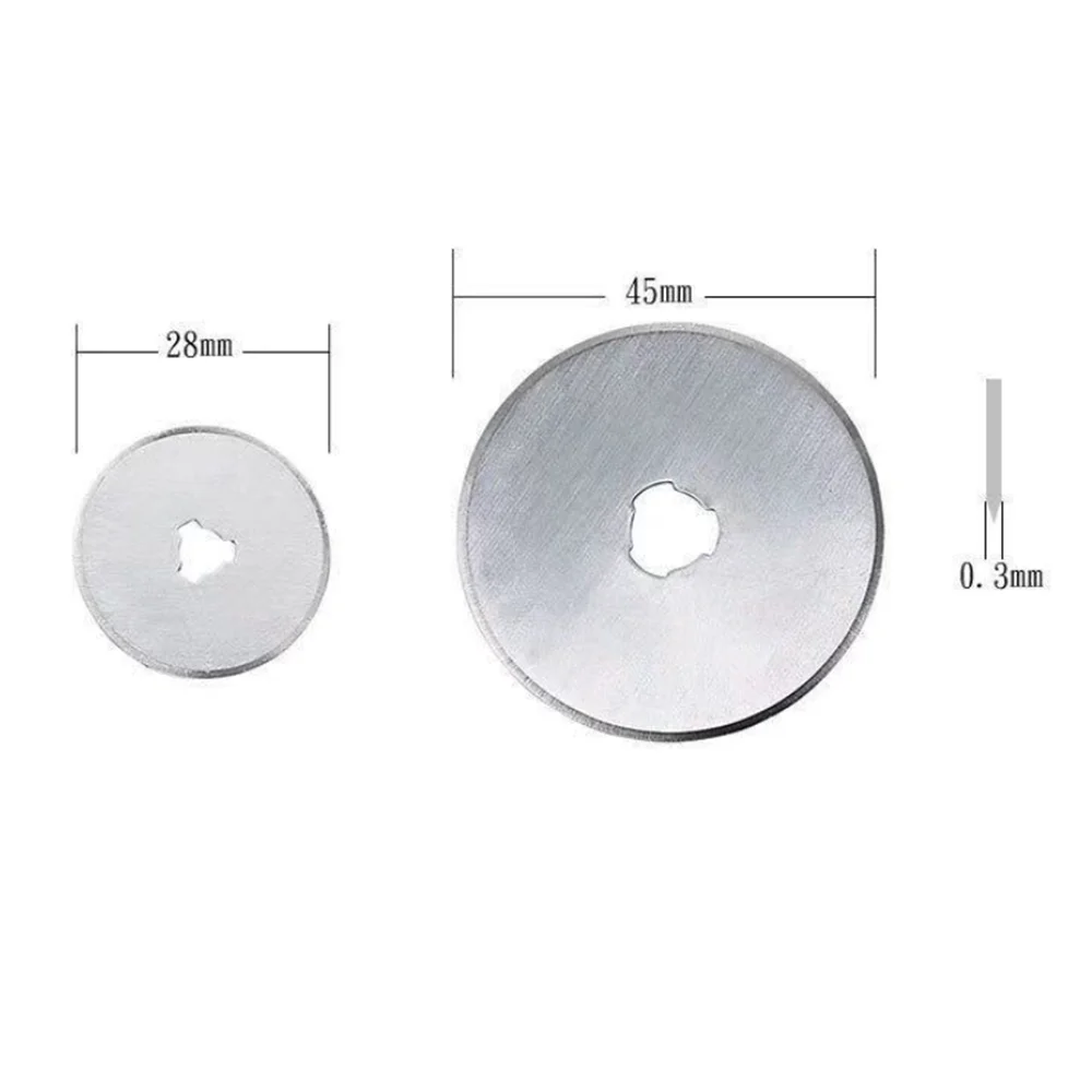 

45mm 28mm Rotary Cutter For leather Set Blades For Fabric Circular Quilting Cutting Patchwork Cut Tool Quilter Leather Cutter