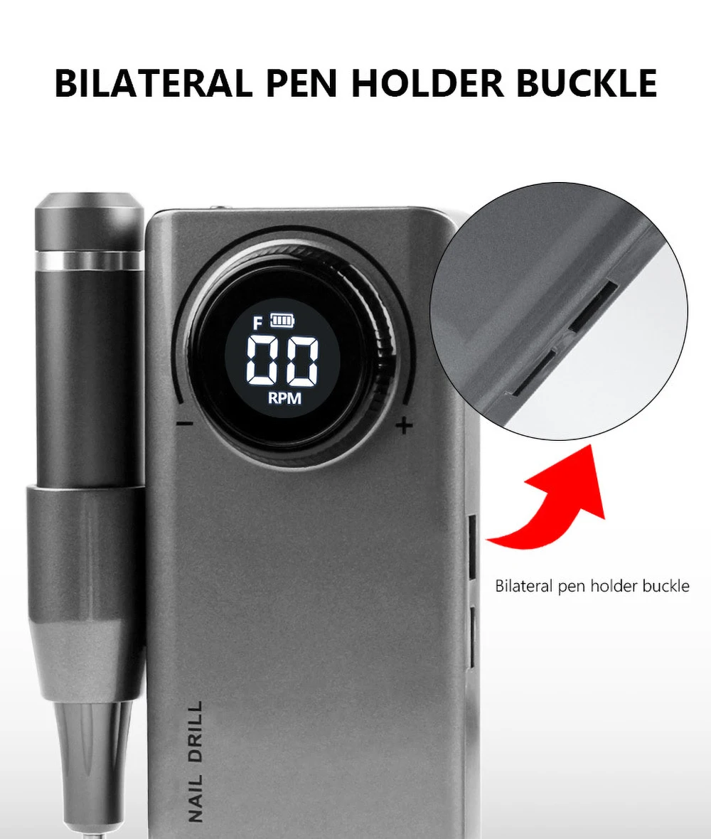 

Nail Drill Machine For Manicure Rechargeable Nail Gel Polisher Nail File Device For Manicure Electric Nail Drill