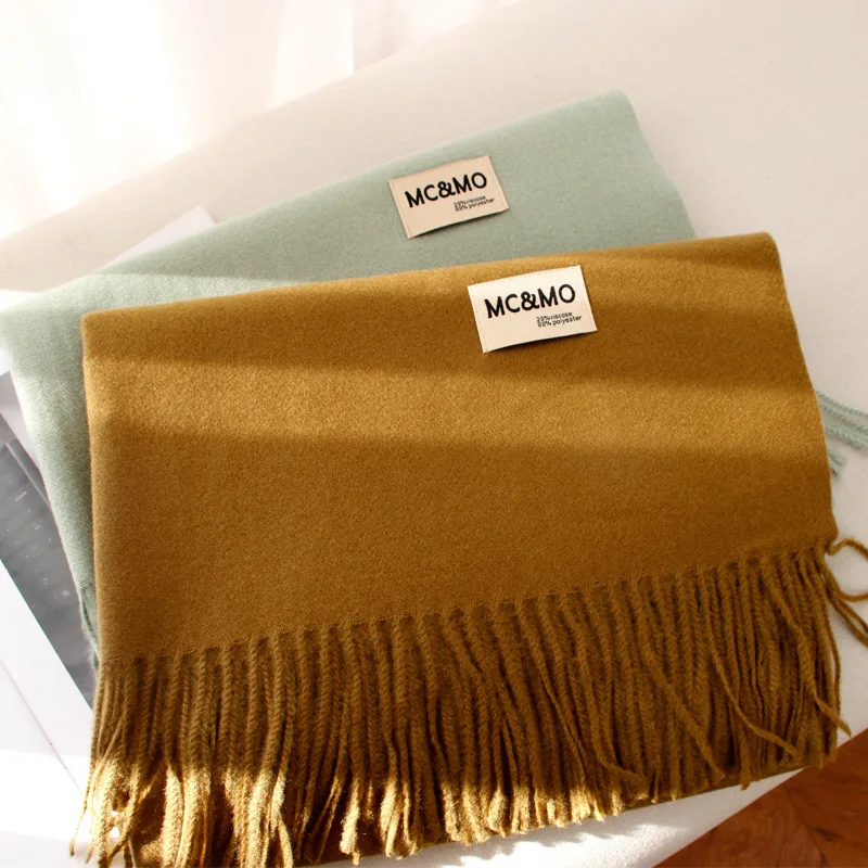 Женский зимний шарф mcmo высококачественный брендовый теплый подходящий ко всему