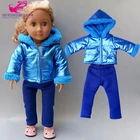 Куртка для куклы новорожденного, на молнии, Зимняя Одежда для куклы 18-дюймового американского поколения, 43 см