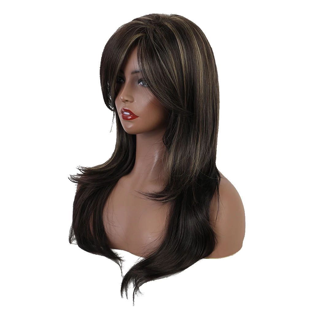 

Long Straight Side Part Full Wigs Women Cosplay Costume Party Synthetic Wig