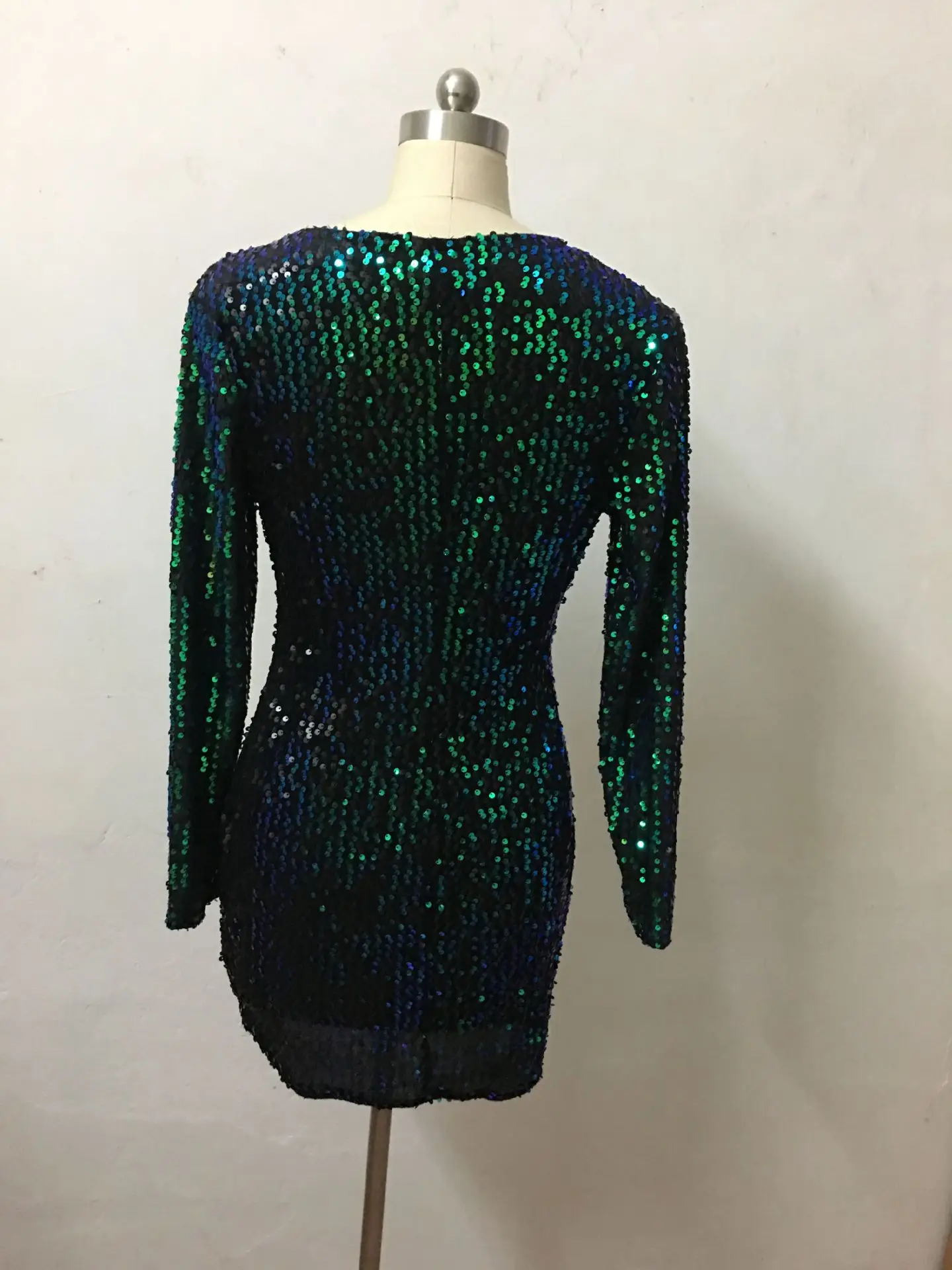 Винтажное повседневное осеннее платье с блестками женские сексуальные Клубные