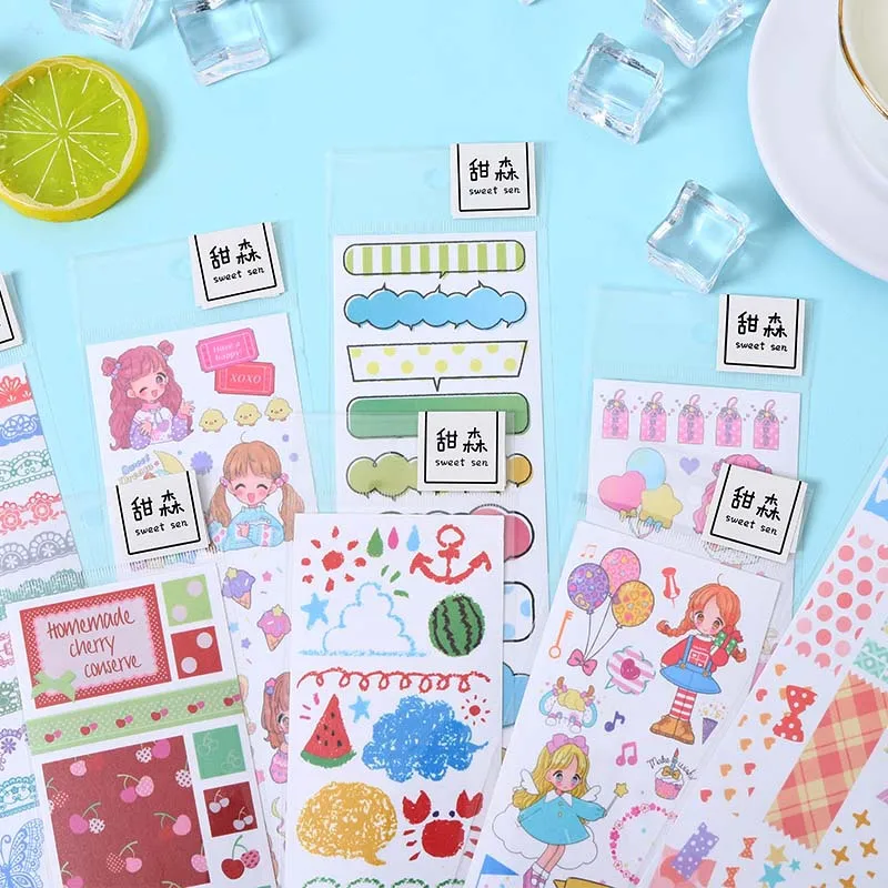 Милое уплотнение Китти животных маскирующая васи лента декоративная клейкая Decora