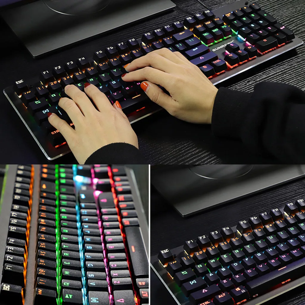 Клавиатуры планшетный ПК SUNROSE T610 синий переключатель механическая клавиатура