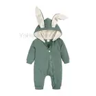 Детские Мультяшные комбинезоны, костюмы для косплея аниме для новорожденных, комбинезоны с кроликом для новорожденных, Детские хлопковые комбинезоны для детей