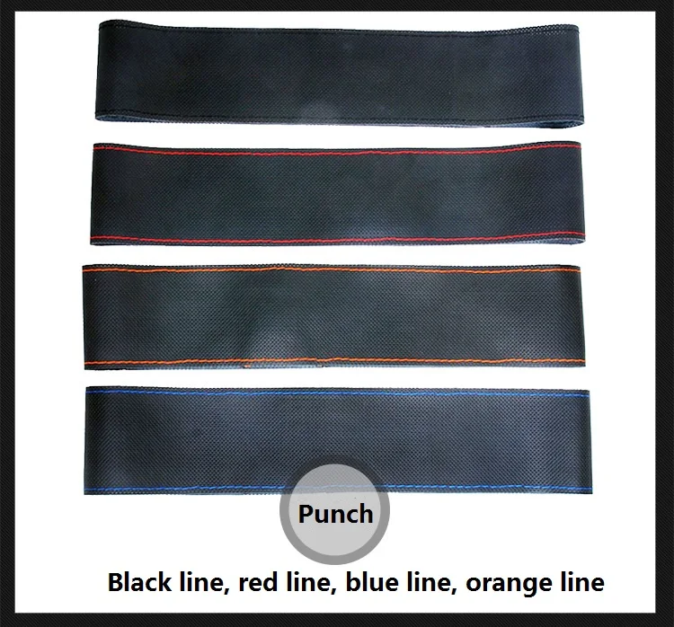 Auto Steering Wheel Covers 36 38 40 42 44 45 47 49 50cm diameter large size Braid on truck bus van steering cover Hand Sewing