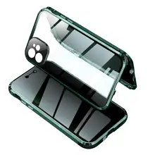 Magnetic Privacy Case For iphone 12 Pro Max 12 Mini Case Tempered Glass Cover for iphone 11 Pro Max Metal Bumper Shockproof Case