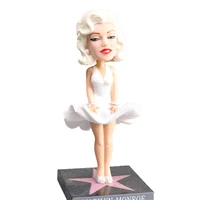 bobble head classic pose marilymonroe pvc action figure collectible model shake head hot toy for child birthday gift