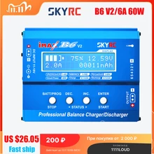 Original SKYRC IMAX B6 V2 Balance Charger Discharger 6A 60W For DJI Mavic TB4X NiMH NiCD LiHV NiCd PB Li-ion Battery Charger