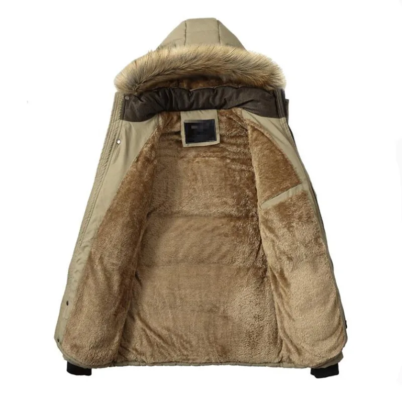 Новинка 2019 года зимнее мужское плотное пуховое хлопковое Стеганое пальто с