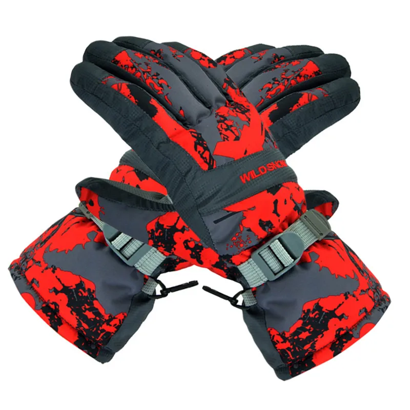 Мужские лыжные водонепроницаемые перчатки для снегоходов лыжных и зимних видов