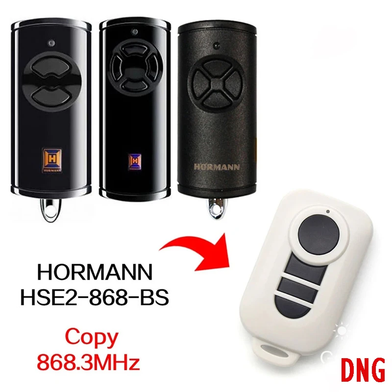 

3pcs HORMANN HS HSS HSE HSD HSP 1 2 4 5 868 BS Remote Control HORMANN HSE2 HSE4 HS1 HS4 HS5 HSS4 HSP4 HSD2 Gate Garage 868MHz