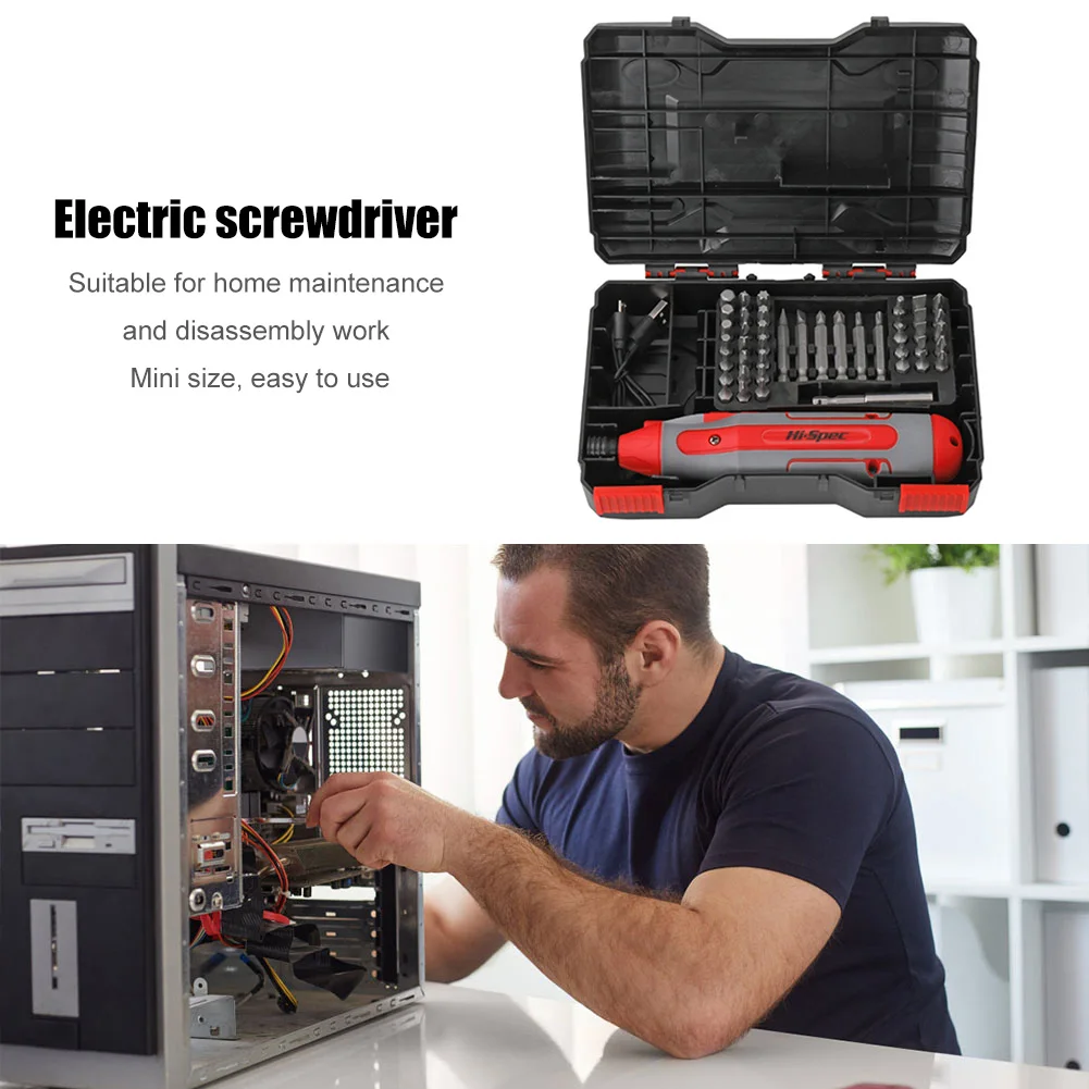 

41 in 1 3.6V Electric Screwdriver Set USB Rechargeable Wireless Screwdriver Set Forward and Reverse Cordless Screwdriver Set