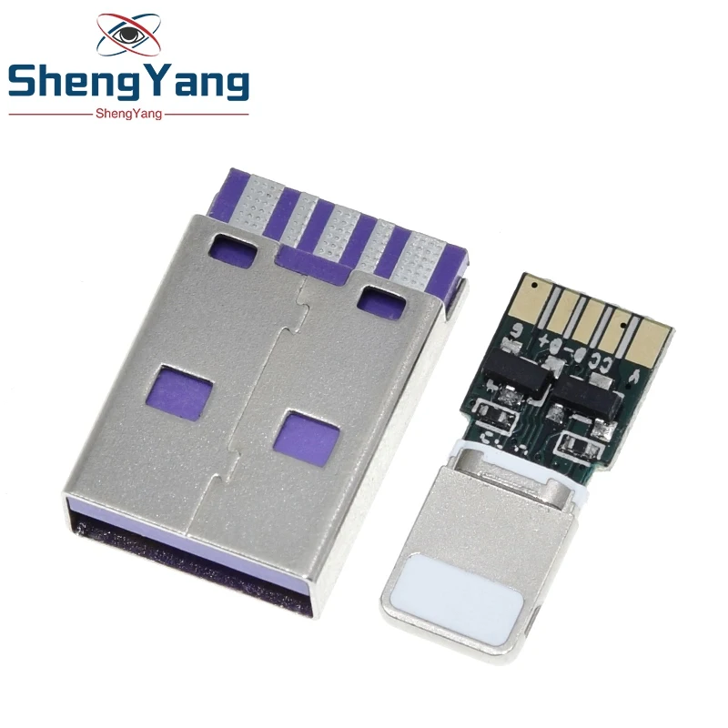 Набор для быстрой зарядки Apple Iphone 18 Вт 3A разъем сварка на 5Pin PCB + Type A Male USB OTG кабель