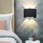 Светодиодный настенный светильник на открытом воздухе Водонепроницаемый современный скандинавский Стиль наружные настенные лампы Гостиная веранда садовый светильник 2W 4W 6W 8W светильник Инж