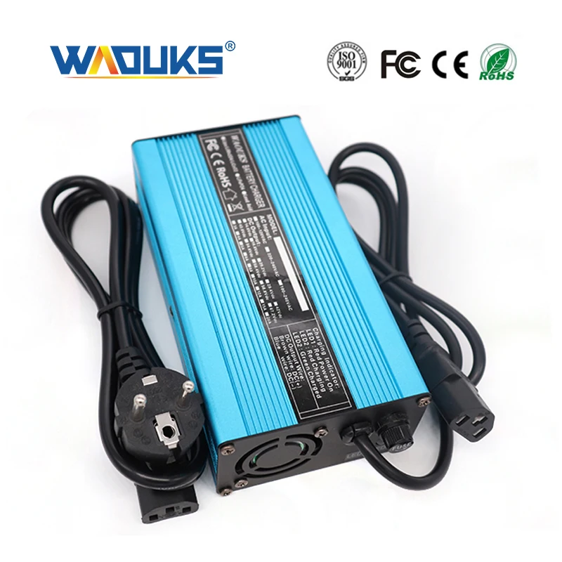 42В 5A Li-Ion Батарея Зарядное устройство для 10S 36V Lipo/LiMn2O4/LiCoO2 с охлаждающим