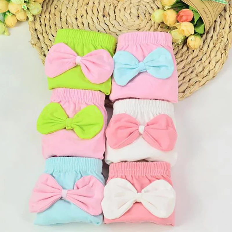 Нижнее белье из 100% хлопка детские трусы с большим бантом шорты подарки| |