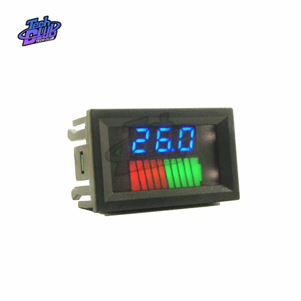 10-сегментный индикатор уровня батареи светодиодный двойной дисплей измеритель