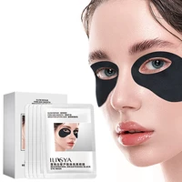 ilisya resveratrol brightening black eye mask for dark circles hydrating eye patches puffiness anti aging wrinkle skin care