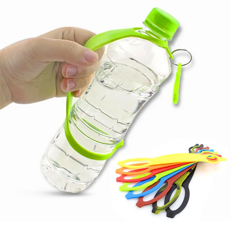 

9 Colors Outdoor Quickdraw Carabiner Hanger Silicone Water Bottle Belt Holder Hook Clip Camping Hiking Safety Clasp Buckle Band