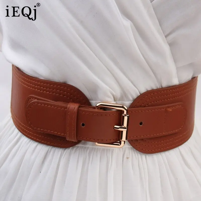 

IEQJ 2021 Новый голой один круг четыре сезона широкая талия уплотнение трехмерный эластичный пояс Женская мода 3W013