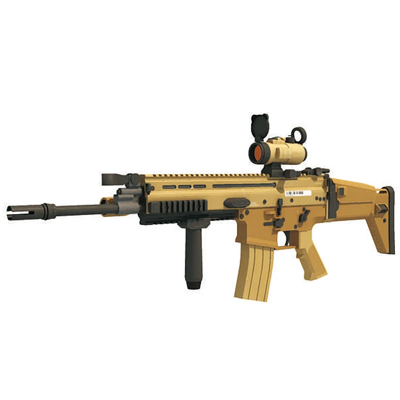 DIY 1:1 FN SCAR L MK16 фактические Размеры украшения Бумага ремесло Штурмовая винтовка