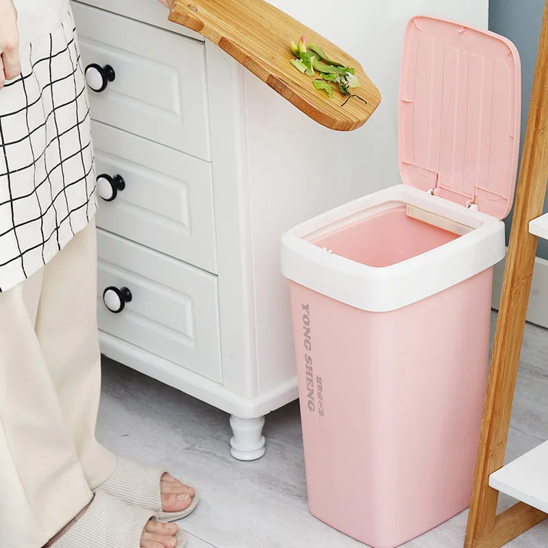 Мусорная корзина квадратная из бумаги автоматическая сменная сумка для спальни