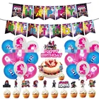 Пятница ночь Funkin День рождения комплект поставки игрушка игровую тематику праздничные украшения из шаров тортов кекс фигурки жениха и невесты; Подарок на день рождения для детей