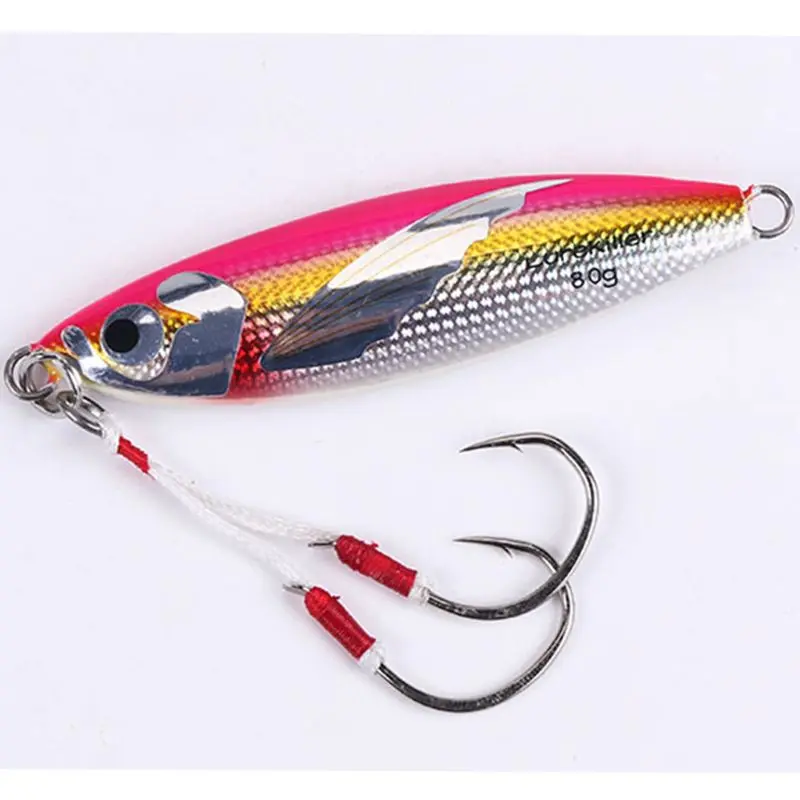 Рыболовные приманки медленно ведущая рыбу с двойными крючками 40/60/80/100 г рыбы