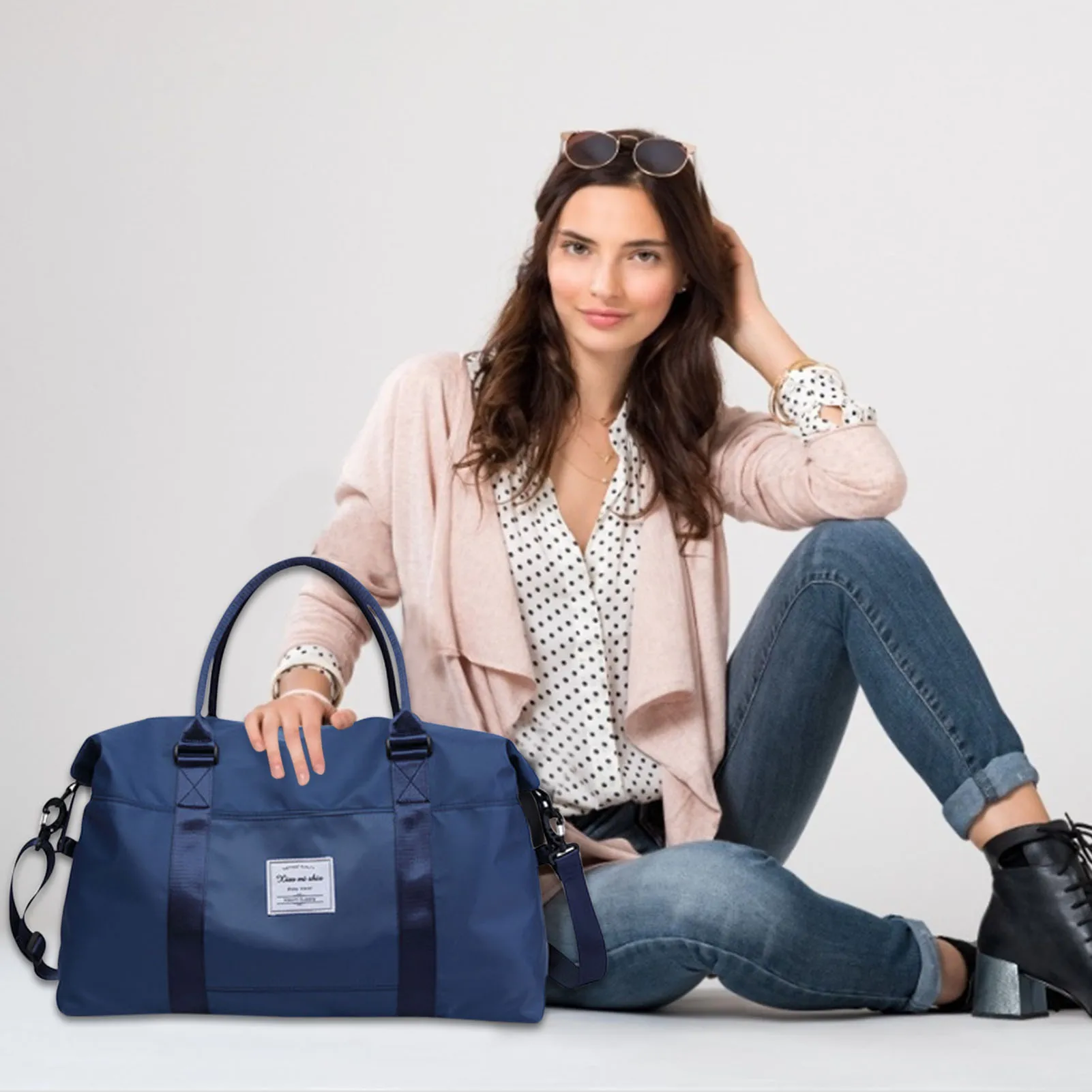 Women Sports Fitness Bag Men Gym Yoga Big Travel Duffle Handbag For Weekend Blosa Waterproof Sac De Sport Bags | Спорт и развлечения