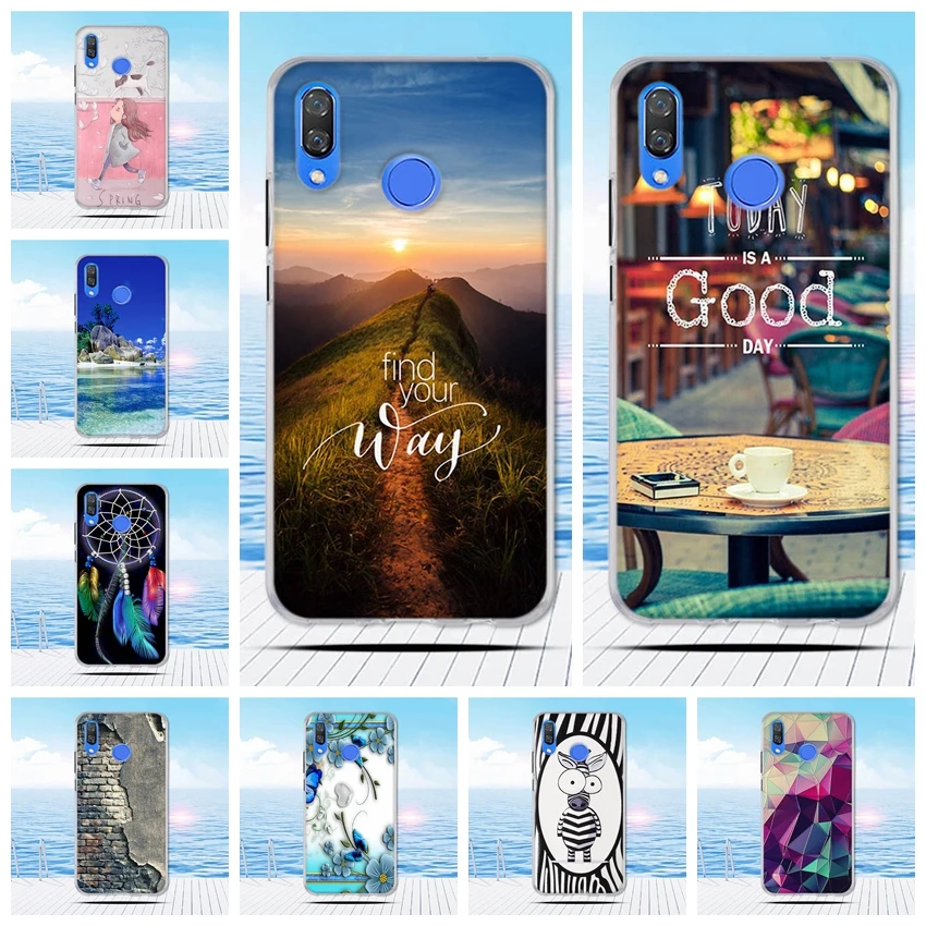 

Soft Silicone For Huawei Nova 3 Case NOVA3 Cover 6.3 Cartoon Painting TPU Phone Back Cover For Huawei Nova 3 Funda Phone Cases