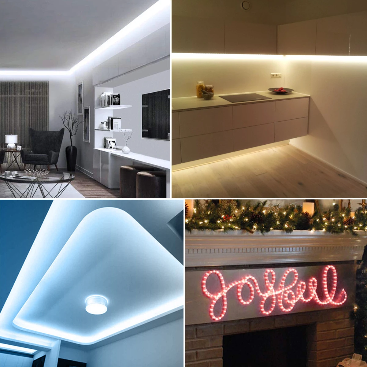 220V LED Light With Power Switch Plug For 1M/5M/10M/15M/20M Kitchen Lamp for Closet Cupboard Wardrobe Living room Home Lighting | Лампы и