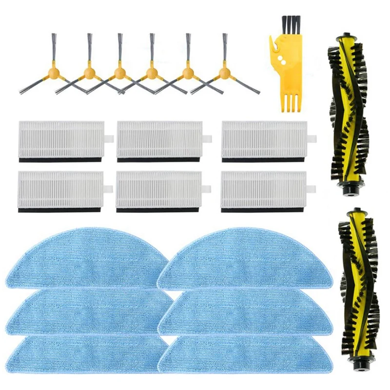

For Neatsvor X500/600 Pro Tesvor X500 Pro T8 M1 Robotic Vacuum Cleaner Accessories Replacement Hepa Filter Main Brush