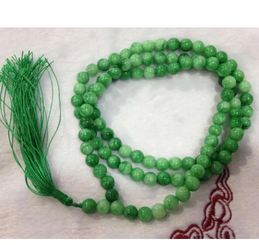 Бесплатная доставка 8 мм/10 м натуральный зеленый Тибет Буддийские верования 108