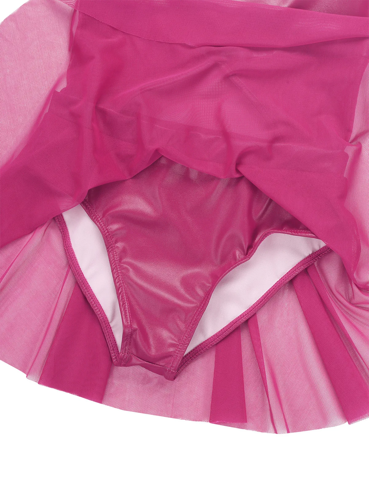 Детское платье из искусственной кожи без рукавов с вырезами спереди для