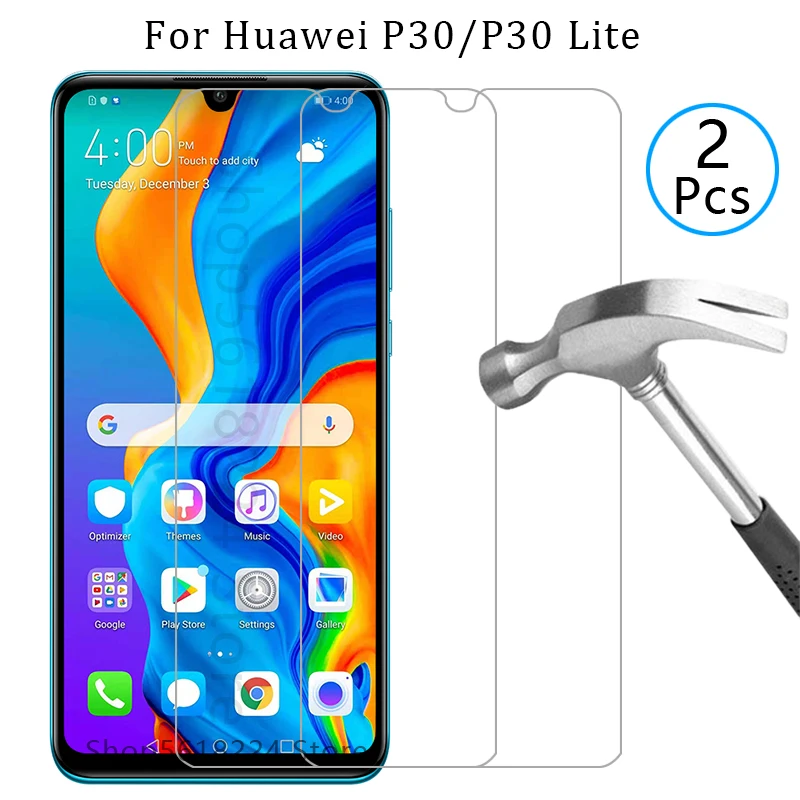 Чехол для huawei p30 lite чехол из закаленного стекла на p 30 light p30lite защитный экрана huawey