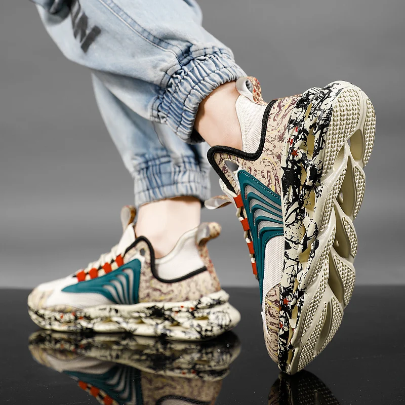 

Youth Men's Shoes Designer Sneakers Men Novel Running Shoes Outdoor Fitness Training Sports Shoes Breathable Casual Shoes Male