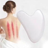 practical board heart shaped lift skin synthetic body massage white scraper board for face skin care