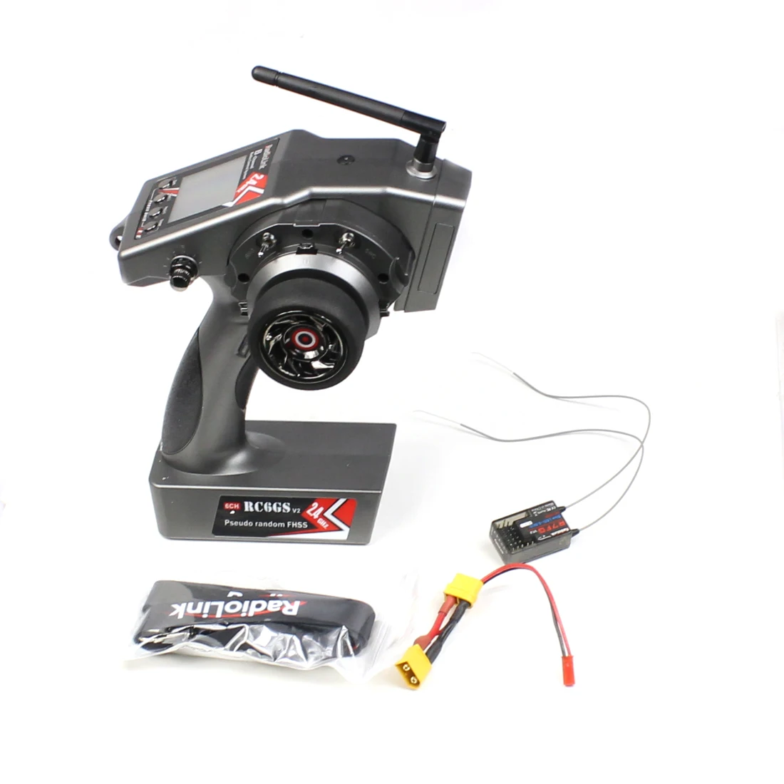 

RadioLink RC6GS V2 Transmitter 2.4G 6CH RC Car Boat Controller Transmitter&R7FG Gyro Inside Receiver