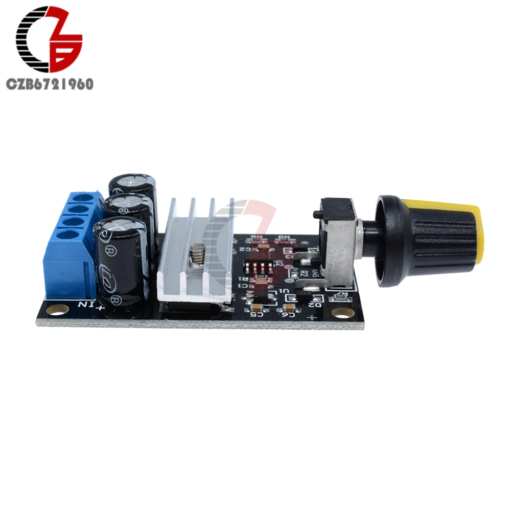 NE555 6V-28V3A регулятор скорости двигателя постоянного тока ровный мягкий пусковой Бесщеточный Регулятор скорости двигателя