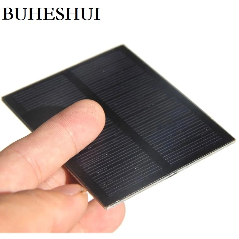 

BUHESHUI 0.5W 5.5V Mini PET Polycrystalline Solar Panel Solar Panel Battery Charger Study 76*60MM 30PCS Free Shipping