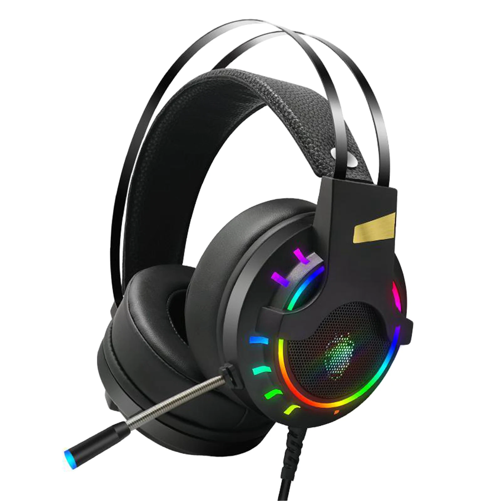 

K3 7,1 Канальные Игровые наушники RGB с подсветкой, накладные стереонаушники, многоплатформенная Совместимость