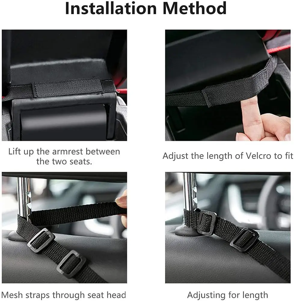 Сетчатый Карманный держатель для сумки на спинку сиденья автомобиля сетчатый