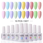 Гель-лак для ногтей Arte Clavo, 815 мл, 10 шт.компл., Цветной Гель-лак для ногтей, Базовое покрытие для дизайна ногтей, Праймер, гель-лаки, полуперманентный, подходит для ногтей разных цветов