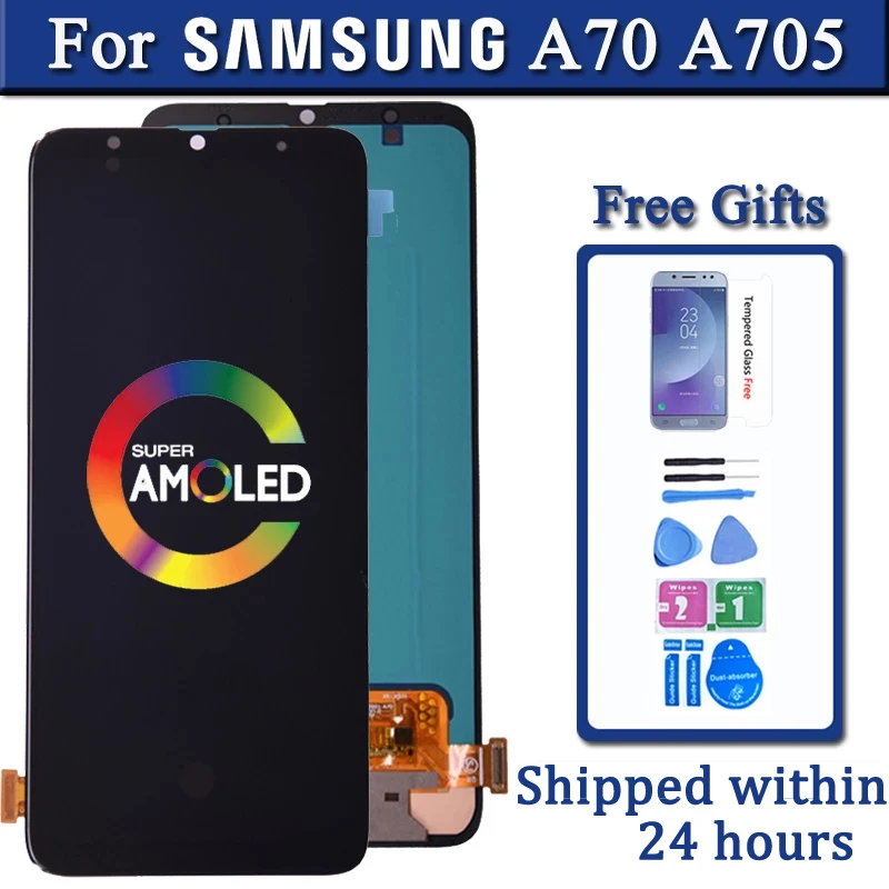 

Дисплей с сенсорным экраном и дигитайзером в сборе для Samsung A70 LCD, A705, A705FN, A705YN, A705F, A705G