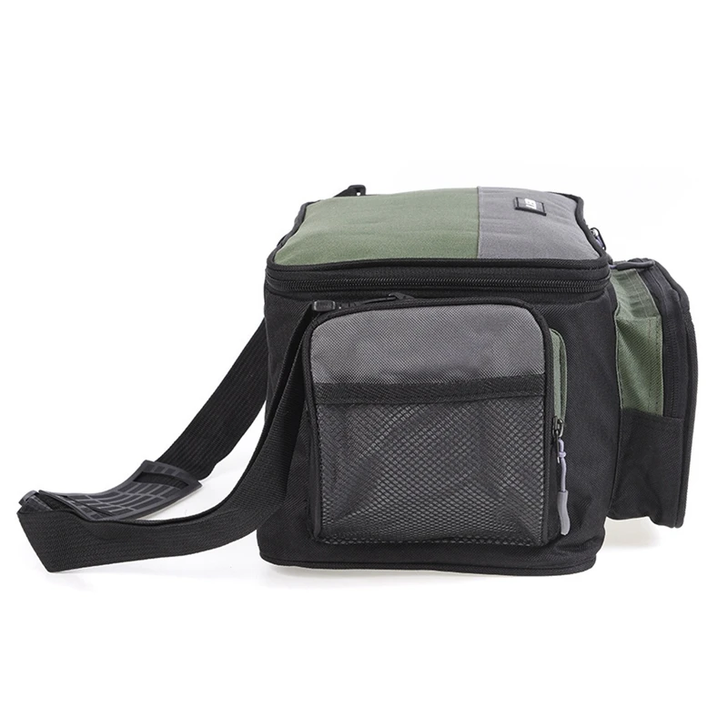 

LEO Multifunctional Square Fishing Bag Outdoor Fishing Tackle Bag Pack Fishing Reel Lure Storage Shoulder Bag