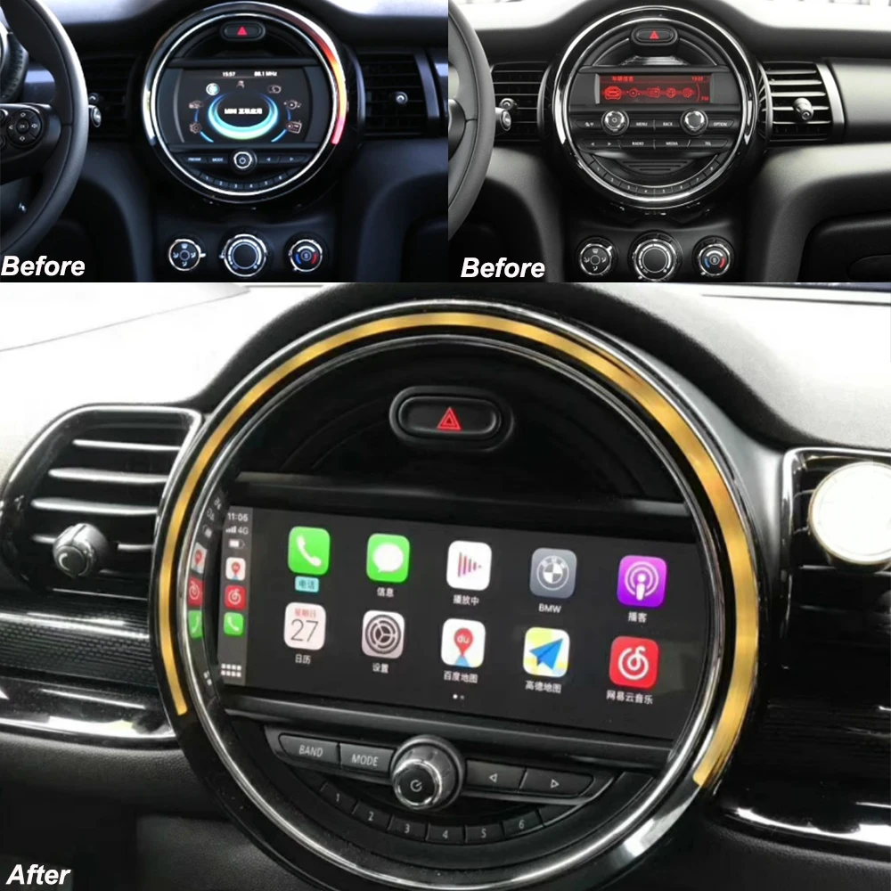 Android мультимедийный плеер для BMW MINI ONE F55 F56 Cooper S 2014-2019 автомобильное радио 9 дюймов