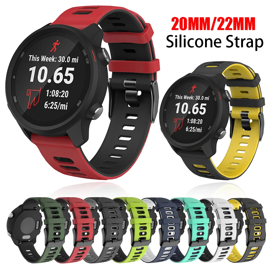 

22mm/20mm watch Strap For Samsung Galaxy watch 3 45mm Silicone Wristband Bracelet For Huawei GT 2 2e 2Pro/Amazfit GTR 47mm 42mm