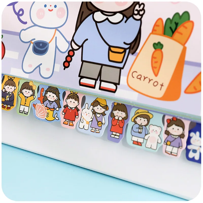 2022 Kawaii Calendar Planner Notebook Cute Desktop Cartoon Creative Notepad Girls Heart Perpetual Calender | Канцтовары для офиса